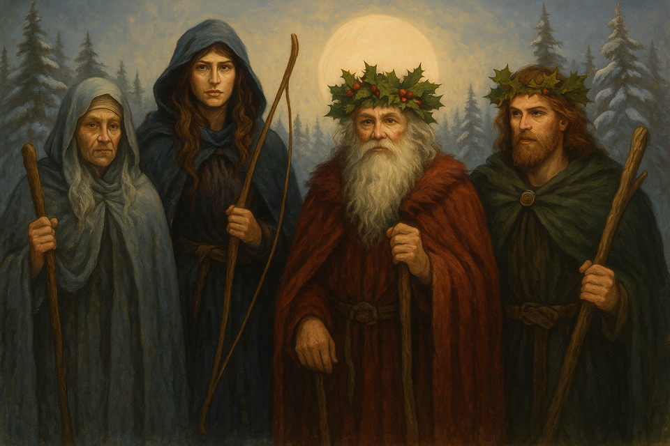 The Deities of Winter & Yule: Guardians of Darkness, Light, Snow, and Sacred Stillness